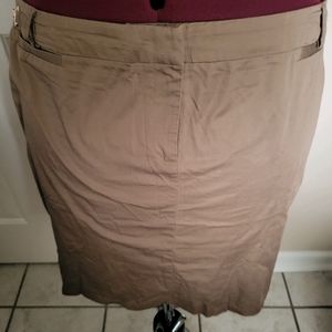 Khaki Pencil Skirt